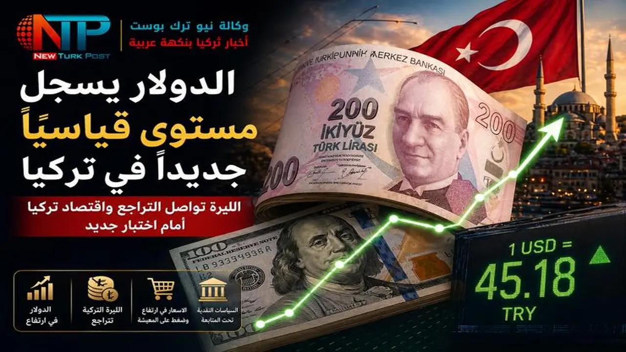 الدولار يكسر حاجزاً تاريخياً جديداً في تعاملات السوق المحلية داخل تركيا